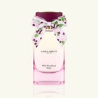 Laura Ashley Wild Woodland perfume bottle with a decorative bow on a white background