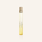Joy of primrose Perfume bottle with gold cap on a white background