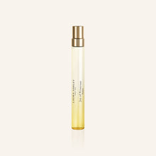 Joy of primrose Perfume bottle with gold cap on a white background